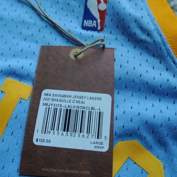 NWT Shaquille O'Neal Los Angeles Lakers Mitchell & Ness MPLS Jersey Large - Picture 4 of 11
